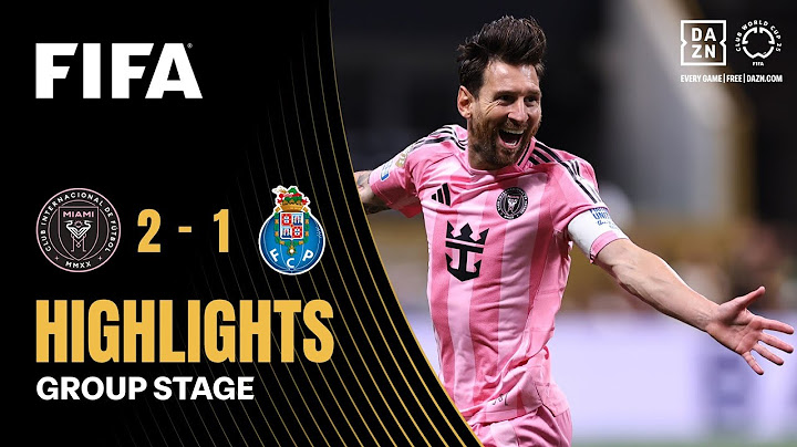 Messi and Inter Miami Shock Porto! FIFA Club World Cup Highlights