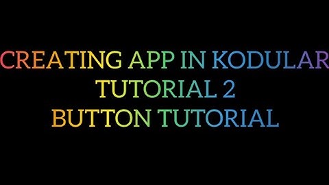 Creating app in kodular beginner tutorial 2 button tutorial | INFO TECH BRO!!