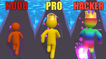 NOOB vs PRO vs HACKER - Giant Rush! Gameplay Android. iOS