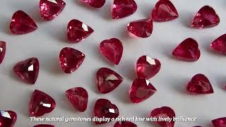 A heart-shaped Burmese rubyglowing with timeless love and rare beauty.