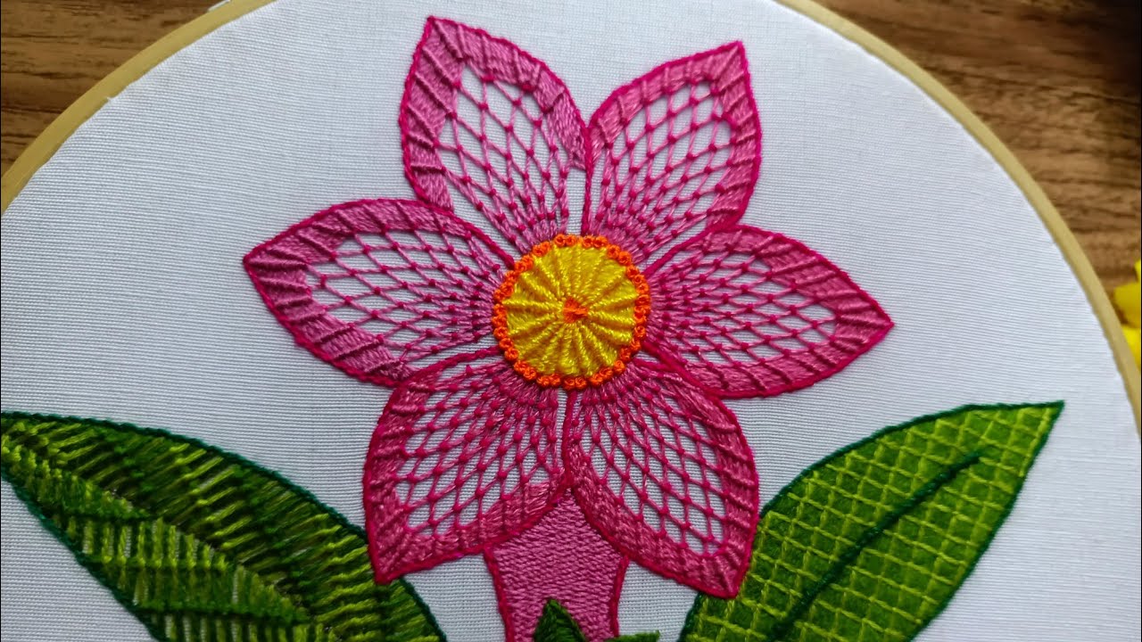 Precioso bordado fantasía 🤩 para flores! Muy facil y rápido!!