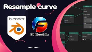 How to use resample curve node in Blender | learn blender geometry nodes