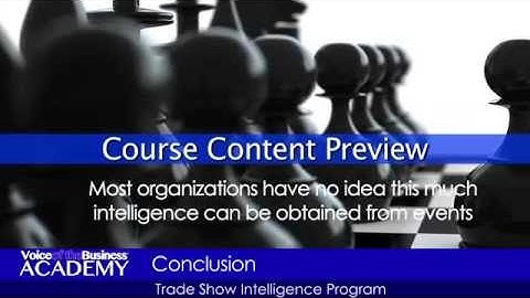 Course Preview: Implementing a Trade Show Intelligence Program