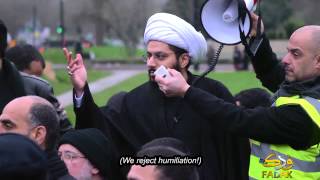 Pidato Syekh al-Habib pada demonstrasi Hussaini di London, 1433