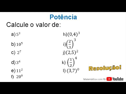 Calcule as potências a seguir! - YouTube