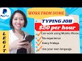 TYPING JOB using your Mobile Phone| EARN $20 ONLINE JOB| NO EXPERIENCE| LEGIT | Sincerely Cath