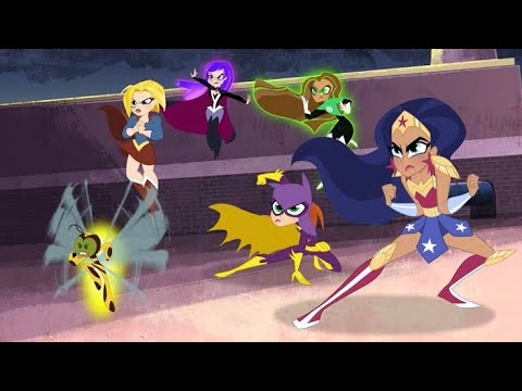 Dc super hero girls vs justice league mayhem in Superman's ship