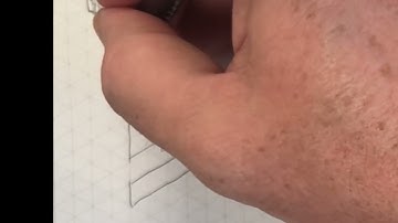 S - How to Sketch the Letter S on isometric graph paper.