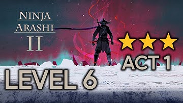 Ninja Arashi 2 Act 1 Level 6 Full Gameplay (3 Stars)