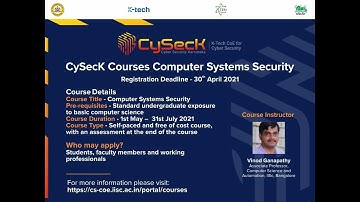Lecture 3 - Stack smashing attacks, malware, Buffer overflows - Part 2