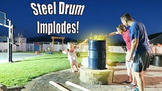 55 Gallon Steel Drum Implodes| The Crushing Power Of The Atmosphere