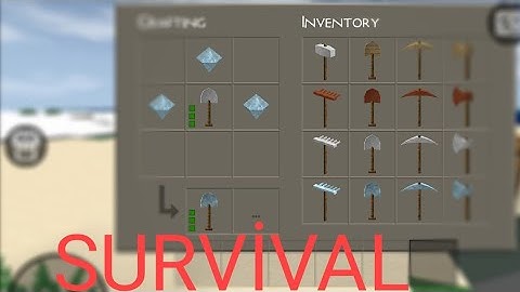 MİNİ BLOCK CRAFT 3D | SURVİVAL How to  Make a Gun ( all weapons - all tools)