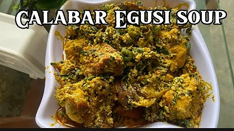 How to make Calabar Egusi Soup in a traditional way so delicious  😋  #food
