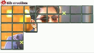 puzzle effects green screen in editing kinemater