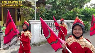 Karnaval Drumband Menyambut Bulan Puasa Ramadhan 1445 H SDN Sraten 02 bersama TK Desa Sraten 1