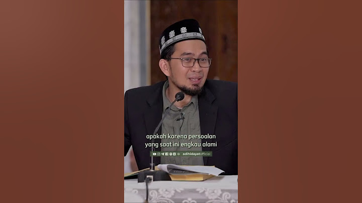 Allah Gak Pernah Ninggalin Kamu - Ustadz Adi Hidayat