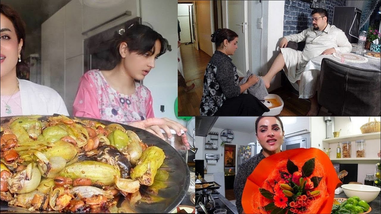 طبخت دولمه عراقيه 🇮🇶ودجاج براس الحانوت المغربي 🇲🇦