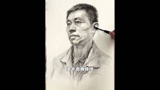 Draw a man's portrait in Pencil by Fine Art Academy 3,517 views 8 months ago 3 minutes, 32 seconds