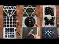 Black canvas acrylic painting compilation specialsatisfying relaxing