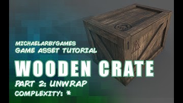 3DS Max Beginner Game Asset Tutorial: Wooden Crate (Part 2 - UVW Unwrapping)