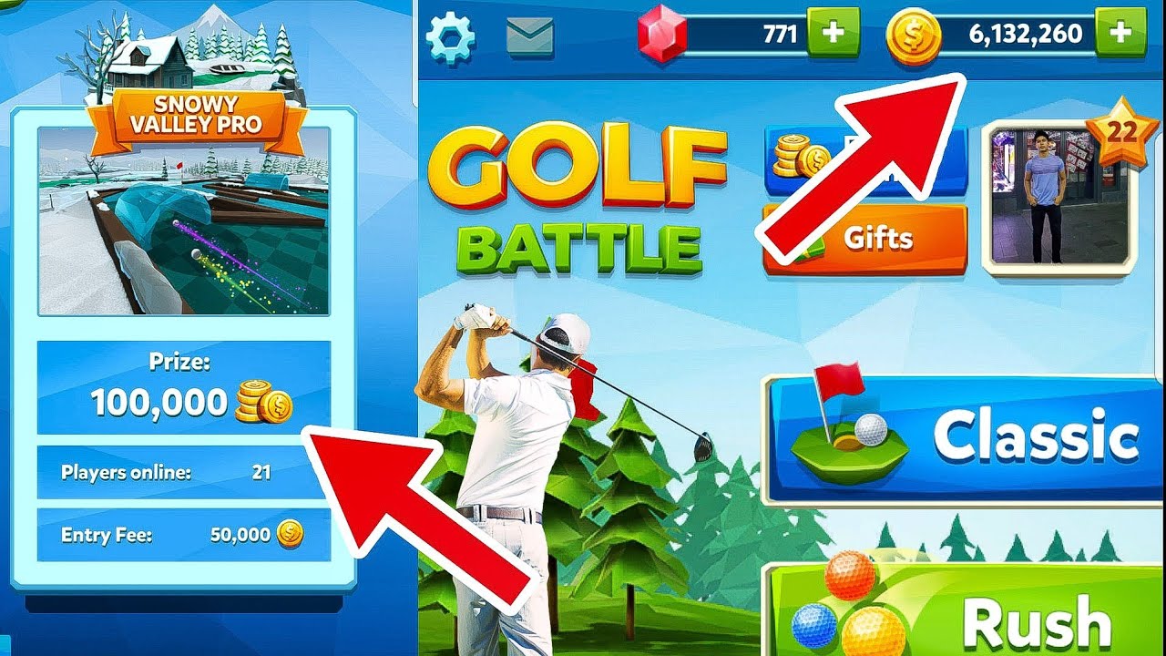 GOLF BATTLE NEW MAP UPDATES PLAYING ON 100K MAP + 6 MILLIONS COINS YouTube