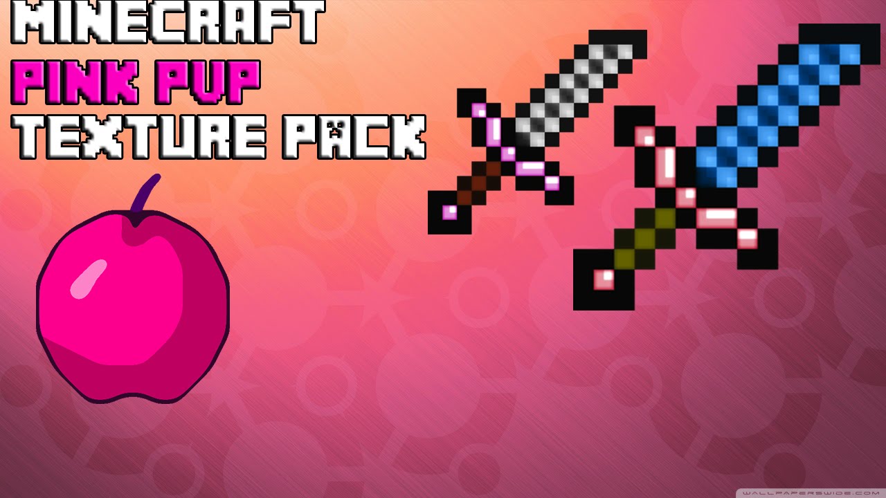 Minecraft Pink PvP Texture Pack [Low Fire, No Lag] - YouTube