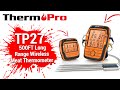 ThermoPro TP27 500FT Long Range Wireless Meat Smoker Thermometer Setup Video