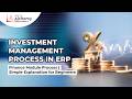 Investment Management Process in ERP | Finance Module Process | Simple Explanation for Beginners
