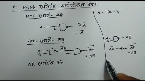 HSC ICT Tutorial Chapter-3.2 Part-12: সার্বজনীন গেইটের সার্বজনীনতার প্রমাণ | Proof of Universal Gate