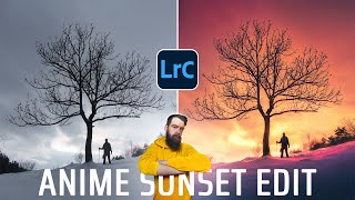 Anime Sunset Edit || Lightroom Photo Editing Workflow