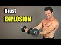 Extremes 5 Minuten Brust Workout mit Kurzhanteln | MEGA PUMP EFFEKT!