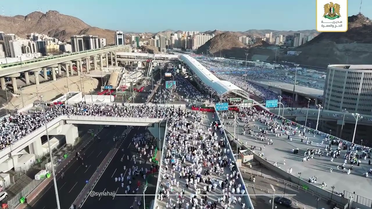 توافد الحجاج الى رمي جمرة العقبة الكبرى || منى 06-06-2025