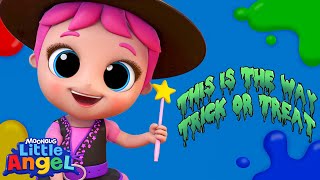 this is way we trick treat little angel nursery rhymes fun
