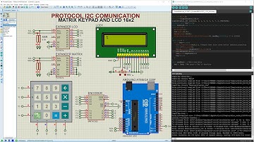 I2C PROTOCOL - MATRIX KEYPAD - PCF8574 - ENCODER MM74C922 - ARDUINO - TECLADO MATRICIAL