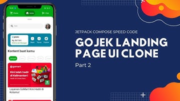Jetpack Compose Speed Code Gojek Landing Page UI Clone: part 2