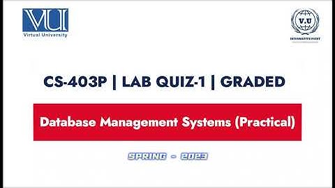 CS403P  Quiz-1 Graded | Mastering Software Engineering Concepts | Virtual University Spring 2023