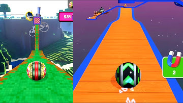 Going Balls VS Sky Rolling Balls 3D SpeedRun Gameplay Android iOS