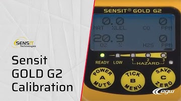 SENSIT GOLD G2 Calibration Using The SMART CAL Calibration Station
