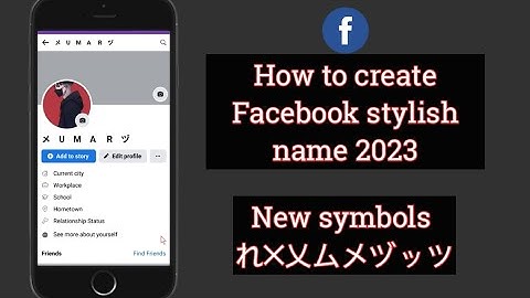 How to create Facebook stylish name new symbols| without update just now except |2023 #umar_tricks