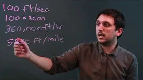 How to Convert FT/SEC to MPH