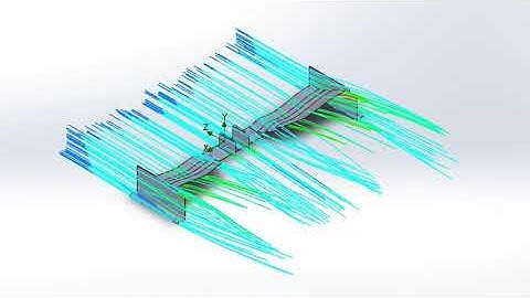 Formula 1 Front wing design and airflow test using CFD analysis on Solidworks