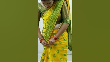 Cotton saree draping tutorial for beginners.