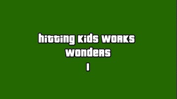 Gta 5 hitting kids works wonder radio commercial 1