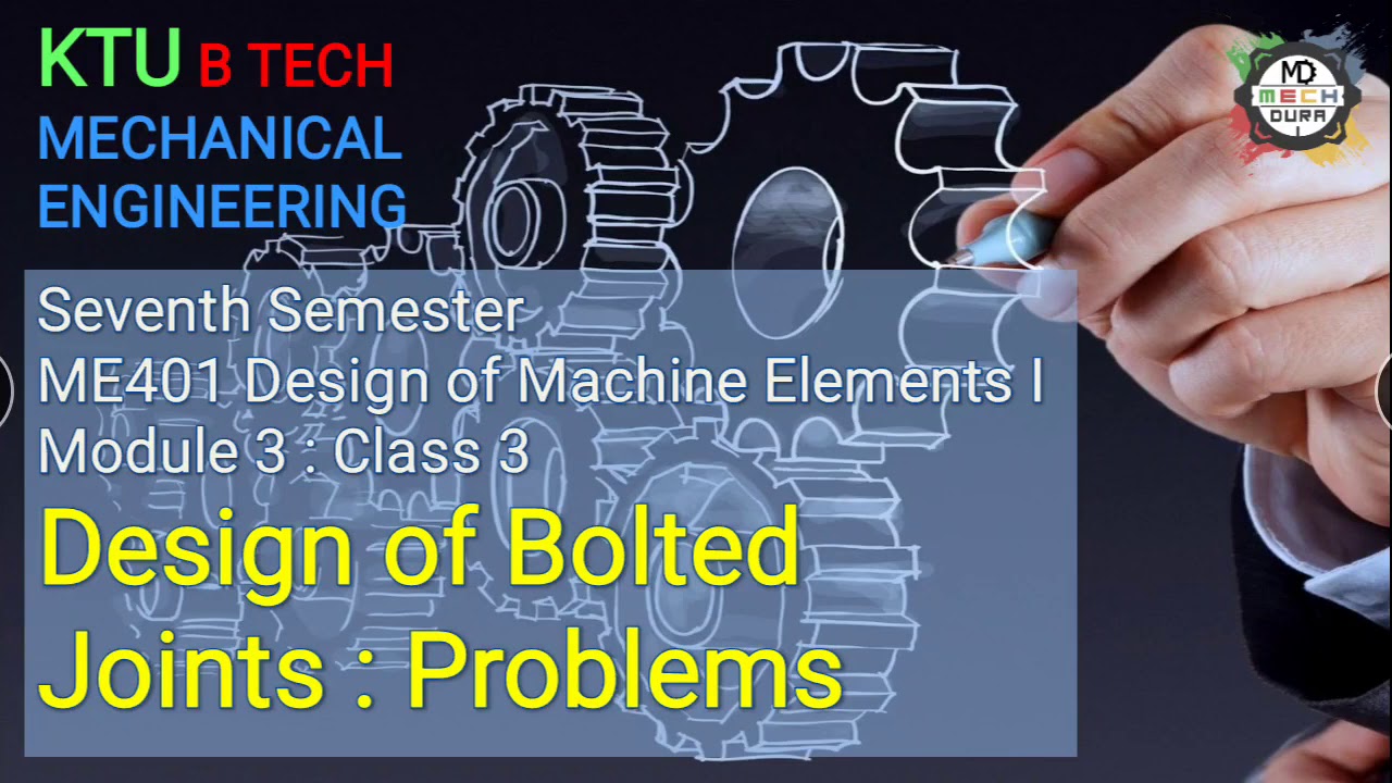 Design Of Bolted Joints Problem YouTube