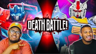 Optimus Prime VS Gundam (Transformers VS Gundam) | DEATH BATTLE! | Reaction