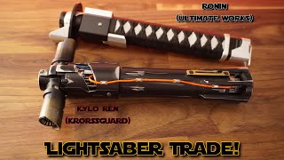 Lightsaber Trade! Unboxing The Most Accurate Kylo Ren and Ronin Lightsabers