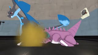 SFM Mega Charizard X Gasses Nidoking Animation #14