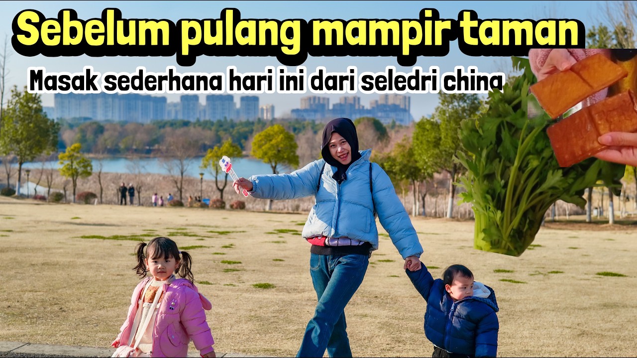 SEBELUM PULANG MAMPIR TAMAN MALAM MASAK SIMPLE DARI BATANG SELEDRI CHINA DAN TAHU  HITAM