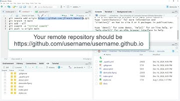 Publishing a Quarto website through GitHub Pages (updated)