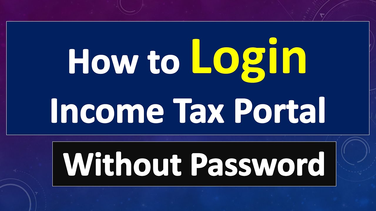 How to login tax without password 2024Reset tax password